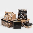 Набор подарочных коробок 6 в 1 «Мужской крафт», 20 х 20 х 11 - 10.2 х 10.2 х 6 см - фото 8934947