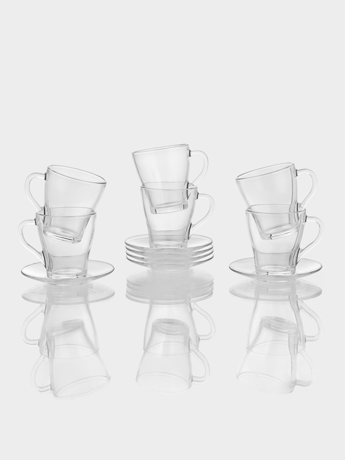 Чайный сервиз ОСЗ «Грация», 12 предметов: кружка 250 мл, 6 шт., блюдце, 6 шт., стекло - Фото 1