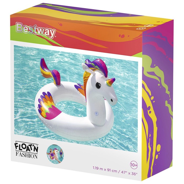 Круг для плавания Fantasy Unicorn, 119 x 91 см, 36159 Bestway - фото 1911421218