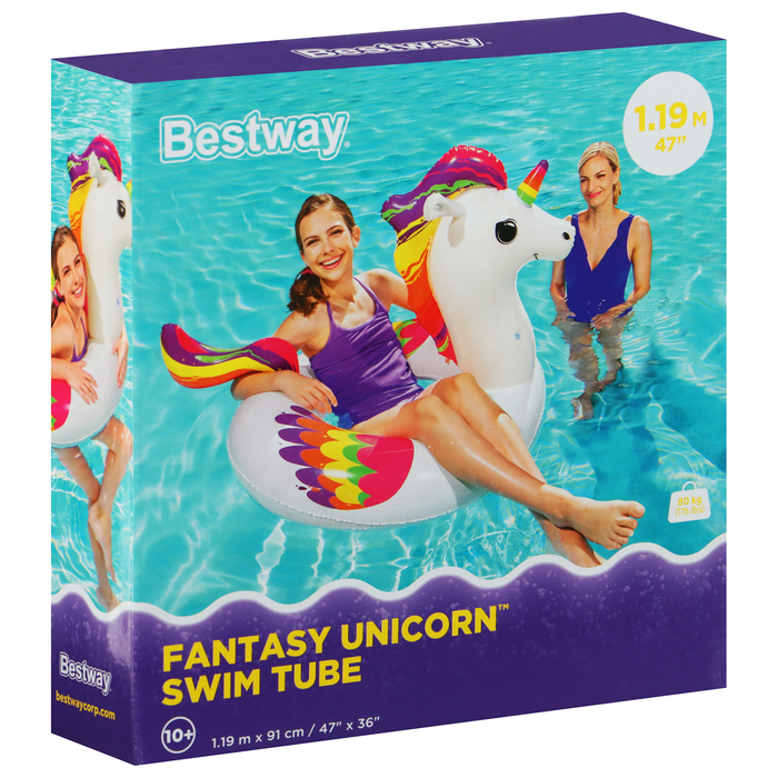 Круг для плавания Fantasy Unicorn, 119 x 91 см, 36159 Bestway - фото 1911421219
