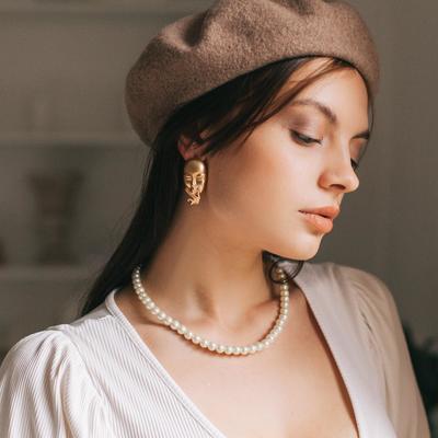 Бусы «Невеста» с жемчугом, бусины d=0.8, цвет молочный, 40 см