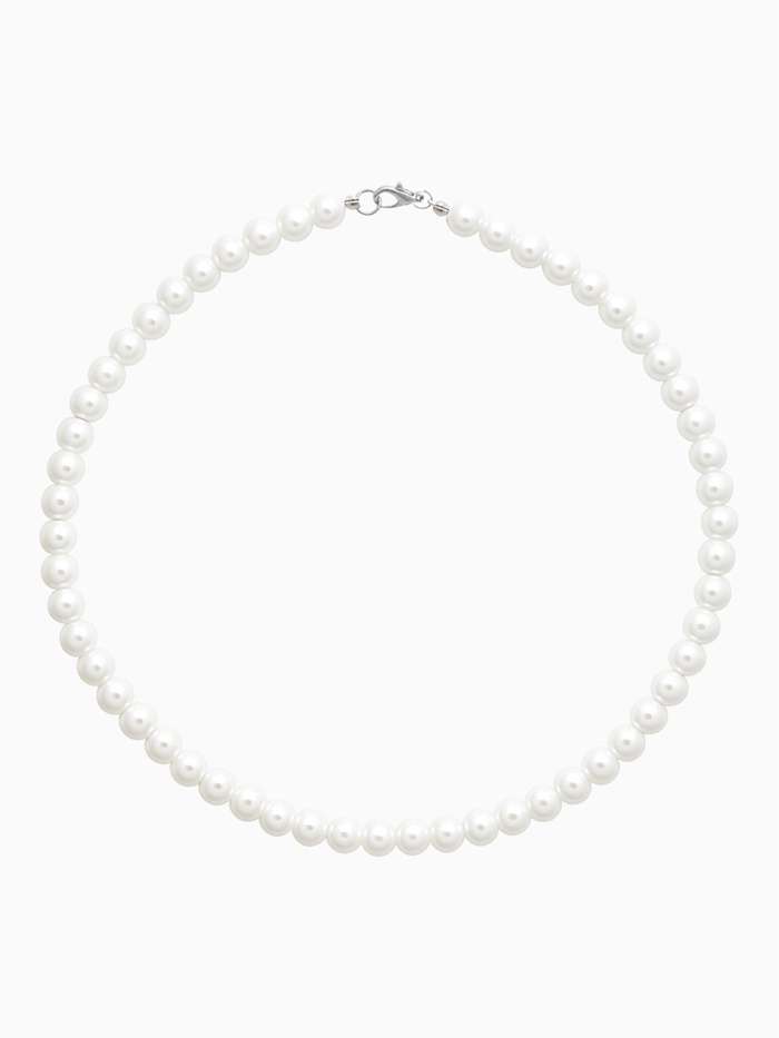 Бусы «Невеста» с жемчугом, шар №8, белые, 40 см - Фото 1