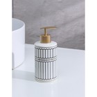 Набор аксессуаров для ванной комнаты «Греция», 4 предмета (мыльница, дозатор 350 мл, два стакана), цвет серый - фото 6269023