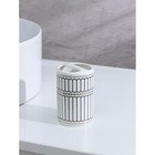 Набор аксессуаров для ванной комнаты «Греция», 4 предмета (мыльница, дозатор 350 мл, два стакана), цвет серый - фото 6269026
