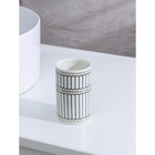 Набор аксессуаров для ванной комнаты «Греция», 4 предмета (мыльница, дозатор 350 мл, два стакана), цвет серый - фото 6269027