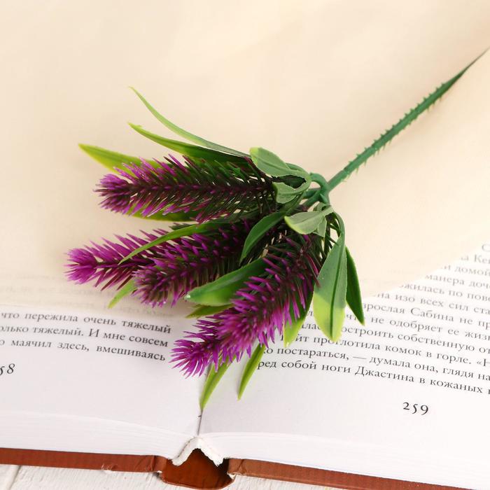 Букет искусственный «Веточки пушистые и листья», h=17 см, МИКС - Фото 1