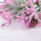 Букет "Цветочки с листиками" с напылением, 22 см, микс - Фото 2