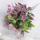 Букет "Цветочки с листиками" с напылением, 22 см, микс - Фото 3