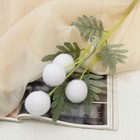 Цветы искусственные "Шарики Смикка" 6х57 см, белый - Фото 1