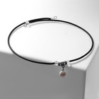 Чокер «Жемчуг» капля на бархатном тросе, 20 см - Фото 1