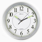 Часы настенные "Илони", d-30 см, плавный ход, флуоресцентные - фото 6269105