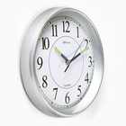 Часы настенные "Илони", d-30 см, плавный ход, флуоресцентные - фото 6269108