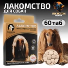 Лакомство для собак «Пижон. Здоровье кожи и шерсти» со вкусом индейки, 60 таб - Фото 1