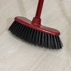 Щётка для пола жесткая «Комфорт» с черенком, МИКС - Фото 4