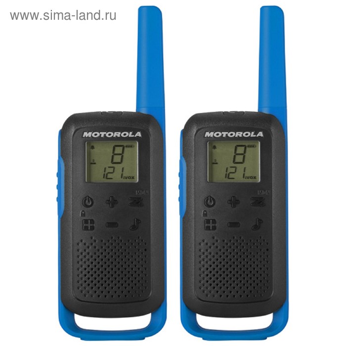 Рация Motorola TALKABOUT T62, 2 штуки, синяя - Фото 1