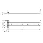 Петля стрела ПС-500, без покрытия, 10 шт. (комплект 10 шт) - фото 24310790