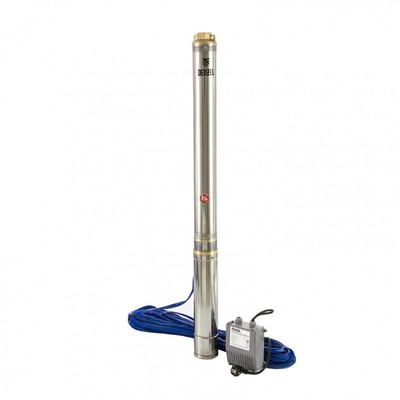 Насос скважинный Denzel DWC-4-140, центробежный, 2200 Вт, напор 140 м, 100 л/мин, кабель 30 м