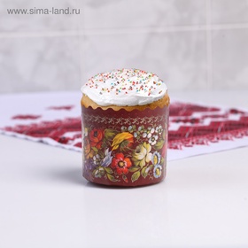 Форма для выпечки кулича бумажная «Жостово», 7?6 см, одноразовая, МИКС (комплект 20 шт)