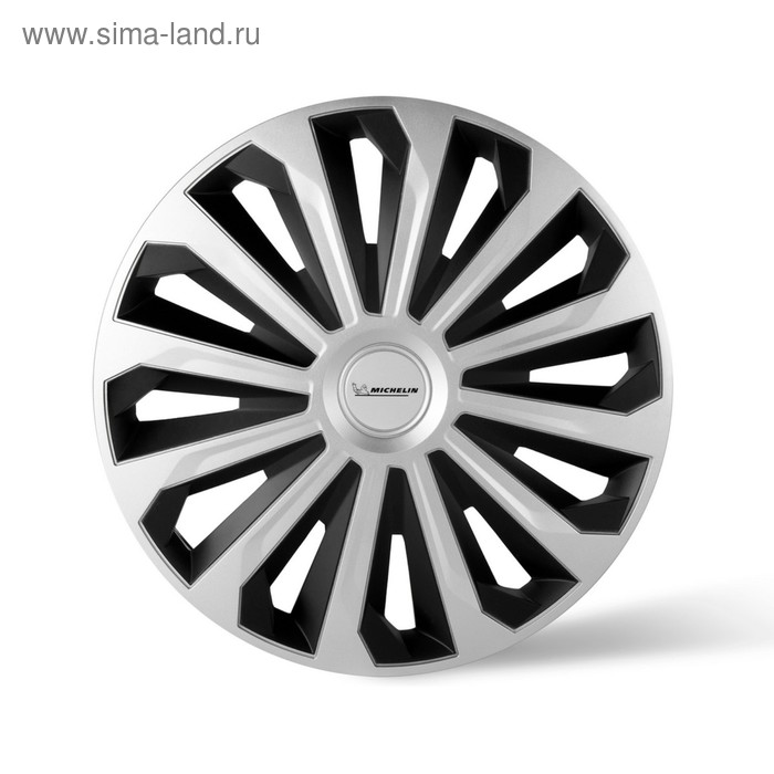 Колпаки колесные MICHELIN 13", "Космо", серебристо-черный, 4 шт., 300269 - Фото 1