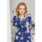 Домашнее платье-рубашка женское KAFTAN "Happy" синий, р-р 48-50 - Фото 8