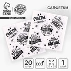 Салфетки бумажные «Пусть тебе завидует весь мир», 25×25, набор 20 шт. - Фото 1