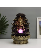 Фонтан настольный с подсветкой «Ганеша в храме», от сети, бронза, 40×25×25 см - Фото 4