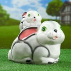 Садовая фигура "Заяц с зайцем" 25х27,5см - Фото 1