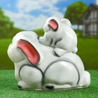 Садовая фигура "Заяц с зайцем" 25х27,5см - Фото 3