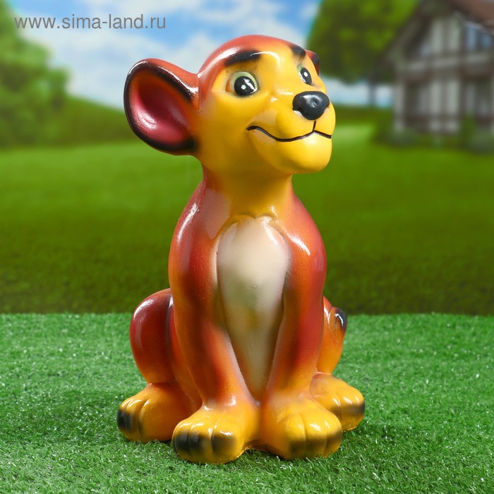 Садовая фигура "Львенок" 24х15см - Фото 1