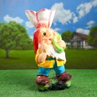 Садовая фигура "Гном лилия" 50х24см - Фото 1