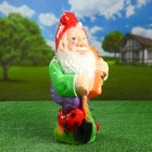 Садовая фигура "Гном с морковью" 43х21см - Фото 1