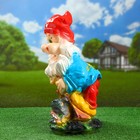 Садовая фигура "Гном на лодке" 46х22,5см - Фото 2