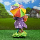 Садовая фигура "Девочка с зонтом" 39х17см - Фото 3