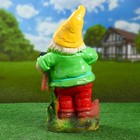 Садовая фигура "Гном с молотком №1" малый 42х18см - Фото 3