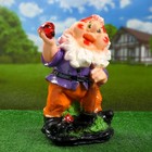 Садовая фигура "Гном божья коровка" 39х28см - Фото 1