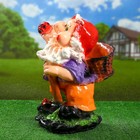 Садовая фигура "Гном божья коровка" 39х28см - Фото 2