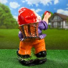 Садовая фигура "Гном божья коровка" 39х28см - Фото 3