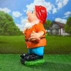 Садовая фигура "Гном с горшком" 47х21см - Фото 2