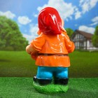 Садовая фигура "Гном с горшком" 47х21см - Фото 3