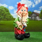 Садовая фигура "Гном с саксафоном" 50х22см - Фото 1