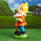 Садовая фигура "Гном с фонарем" 38х20,5см - Фото 2
