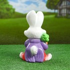 Садовая фигура "Заяц с моркошкой" 28х14см - Фото 3