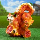 Садовая фигура "Белка на дереве" 28х25см - Фото 2