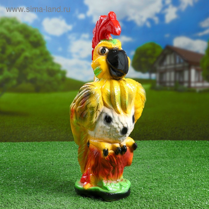 Садовая фигура "Попугай" большой 44х16см - Фото 1