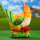 Садовая фигура "Курица с цыплятами" 41х32см - Фото 3