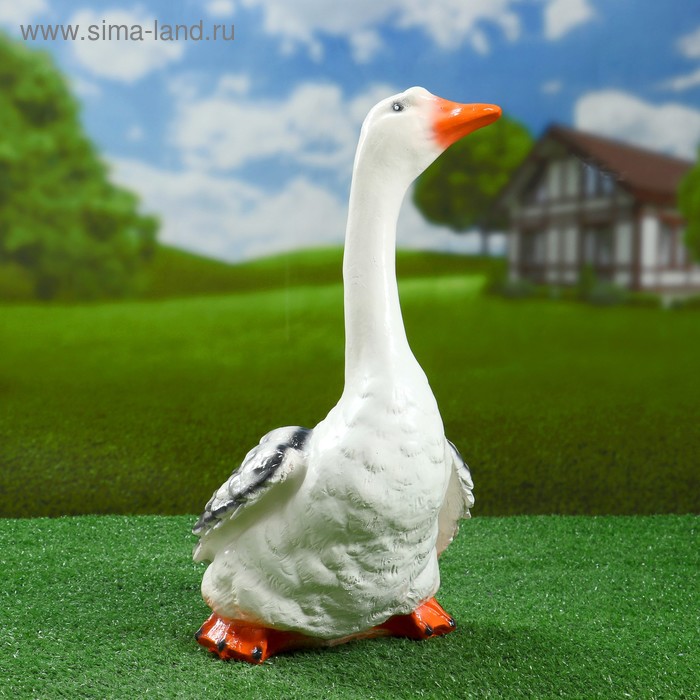 Садовая фигура "Гусак" 39х18см - Фото 1