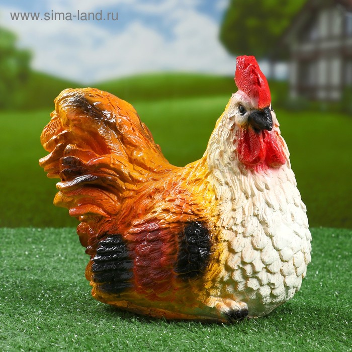 Садовая фигура "Курица сидячая" 20х21см - Фото 1