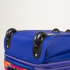 Чемодан малый, отдел на молнии, наружный карман, с расширением, цвет синий - Фото 6