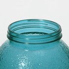 Диспенсер для напитков стеклянный «Фреш», 4 л, 21×16×24 см, цвет голубой - фото 9536858
