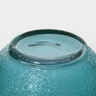 Диспенсер для напитков стеклянный «Фреш», 4 л, 21×16×24 см, цвет голубой - фото 4297175
